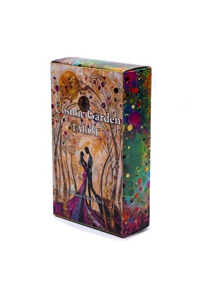 Choice مجموعة أوراق التارو "حديقة الكون البنية" - 78 ورقة تارو فريدة - 10.3 ×...