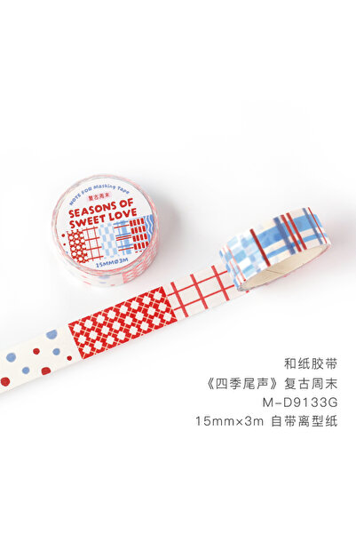 Choice A 15mm * 3m Four Seas End Series Kawaii Ins Washi Tape Creative Handbo...