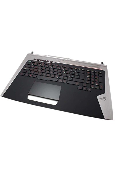 ASUS Tastatura G752VSK neagra cu Palmrest Negru Argintiu iluminata backlit