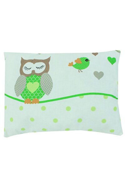 PRICHINDEL Large Green Owl Pillow, 30 x 40 cm