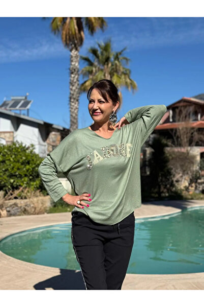 Punta Otantik Yg27020 Jadore Stone Italian Knitwear Çağla