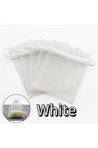 Choice43 50pcs 15x20cm white 1-200pcs Organza Drawstring Pouches, Gift Bags C...