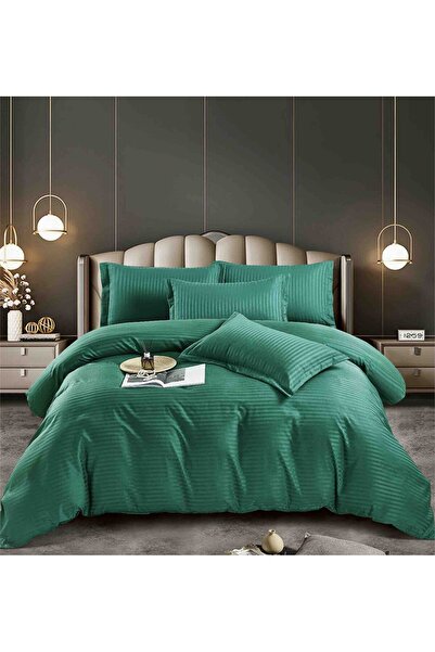 JOJO HOME Damask Duvet Cover Set set, double bed, 6 pieces, Stretchy sheet, 1...