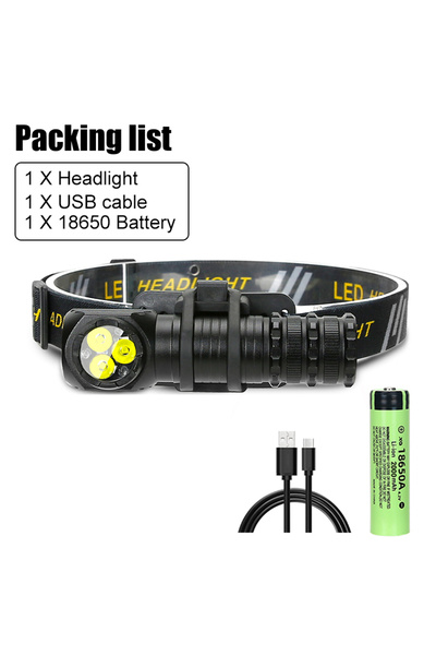 Choice XIWANGFIRE with 18650 battery Newest 3 LED Super Bright 18650 Battery ...
