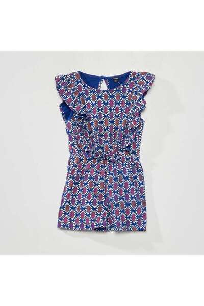KIABI Floral Romper BLUE