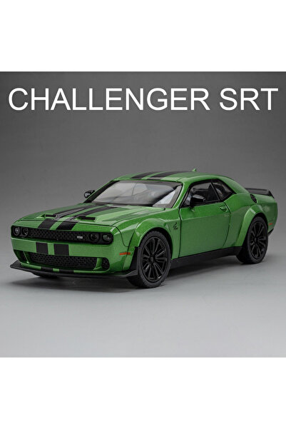 choice2 Green 1:22 Challenger SRT Hellcat Demon Eyes Model Car Toy Alloy Diec...