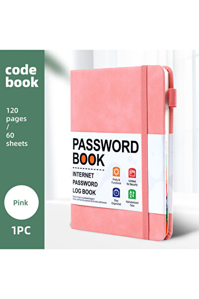 Choice5 Pink Password Keeper Book Computer Password Organizer Book With Alpha...