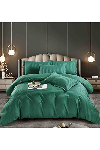 JOJO HOME Damask Duvet Cover Set set, double bed, 6 pieces, Stretchy sheet, 2...