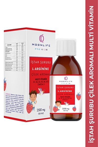 Moonlife İştah Şurubu Çilek Aromalı 150 ml.