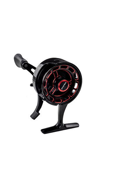 Choice1 بكرة صيد جليد شتوية جديدة من DEUKIO باللون الأحمر، مزودة بملف 3+1 محا...