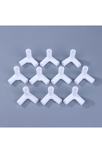 Choice A1 {MX} 10Pcs 12mm Plastic White Pipe Connector For DIY Shelf Tent Fix...