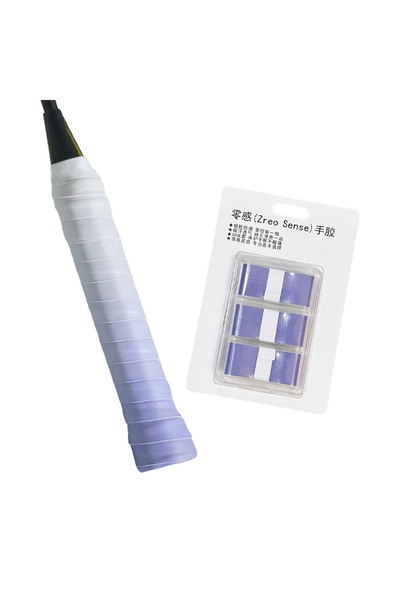 Choice1 ZS JBZ PURPLE 3PCS Non-slip Badminton Racket Handle Grip Gradient Ove...