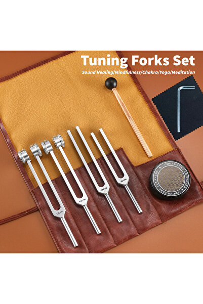 Choice Resonance Sound Healing Tuning Forks Set 6PC-128Hz, 136.1Hz, 256Hz, 38...