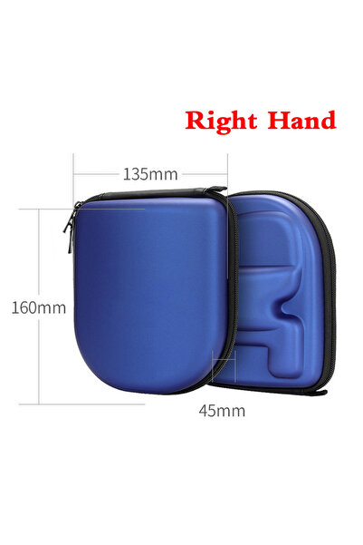 Choice1 Blue Right Hand Padded EVA Fishing Reel bag for Baitcasting Reels Mol...