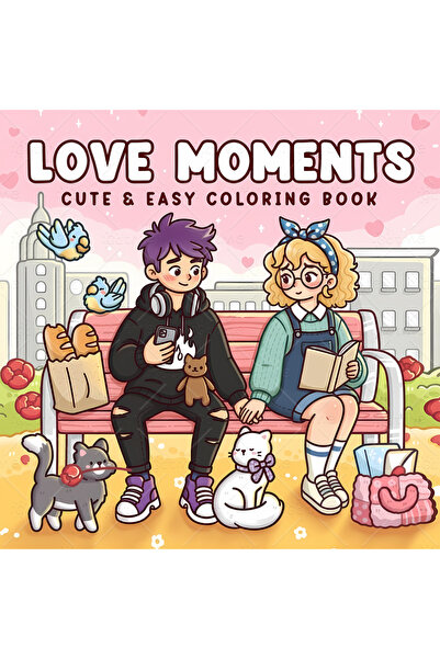 Choice كتاب تلوين "لحظات حب" للكبار، مقاس 20×20 سم، 24 صفحة، يتضمن أنشطة يومي...