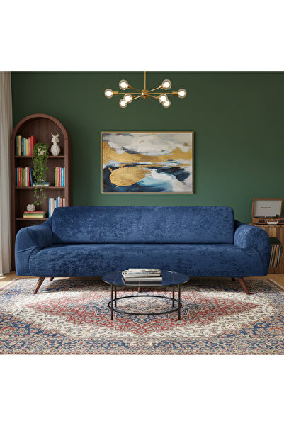 nurluk 3-Seater Velvet Fabric Sofa Cover, Cafe Cover, Sofa Bed Cover (1 Piece)