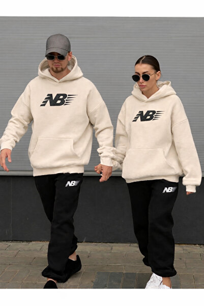 Flaubert Unisex Printed Oversized Sweatshirt - Sweatpants 2-Piece Set 00