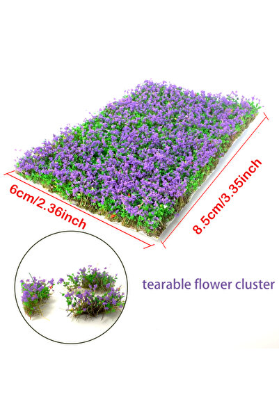 choice2 مجموعة زهور اصطناعية ملونة 4، 10 مم، مجموعة نباتية، خصلات عشب قابلة ل...