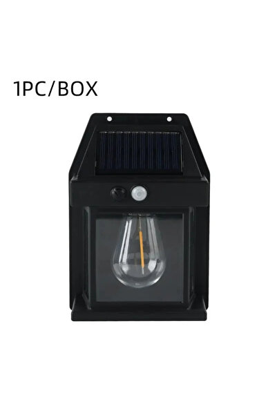 Choice DK888 black Waterproof Outdoor Solar Wall Lamp Tungsten Filament Lamp ...