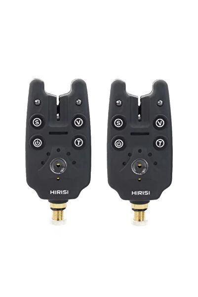 Choice جهاز إنذار صيد سمك الشبوط من هيريسي (قطعتان B1101) مزود بمؤشر LED للتح...