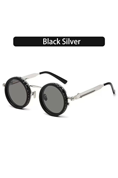 Choice1 نظارات فضية بتصميم كلاسيكي، تتميز بإطار قابل للتعديل مصنوع من سبائك ا...