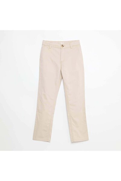 KIABI بنطلون تشينو قصة ضيقة ضيقة وخمسة جيوب