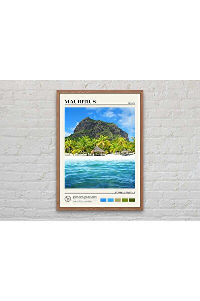 NinaStore Gerçek Fotoğraf/ Mauritius Baskısı/ Mauritius Duvar Sanatı/ Mauriti...