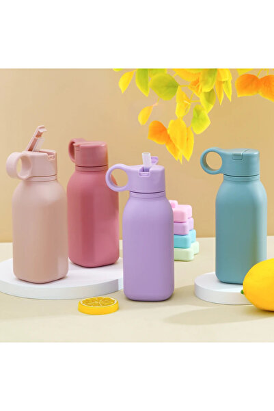 Choice3 lan se Portable insulated water bottle with straw, drop-proof and lea...