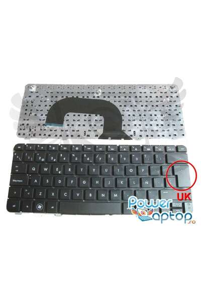 HP Tastatura Pavilion DM1 4000 layout UK fara rama enter mare