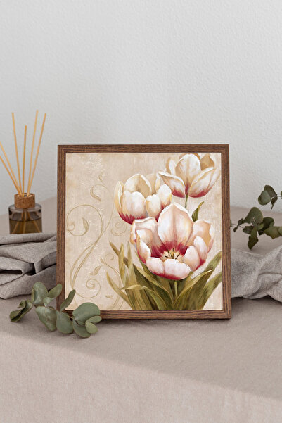 Dekorsiahome Wooden Framed Square Table Tk3488