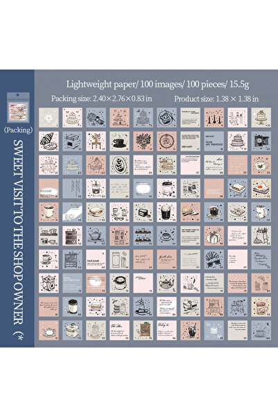 Choice3 C 100sheets Exquisite Girl's 100 Day Series Creative Life Message Mem...