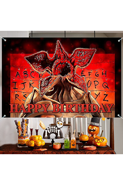 Choice Red Stranger Birthday Party Decorati,Welcome to The Other Side Backdro...