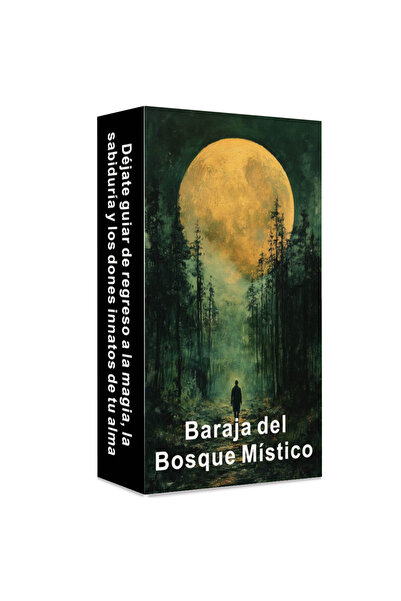 Choice بطاقات أوراكل الإسبانية A640، بطاقات تاروت الغابة الغامضة، 56 بطاقة إل...