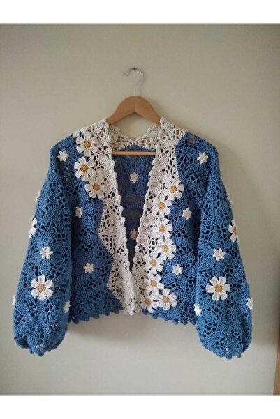 Guashe Hand Knitted Motif Cardigan