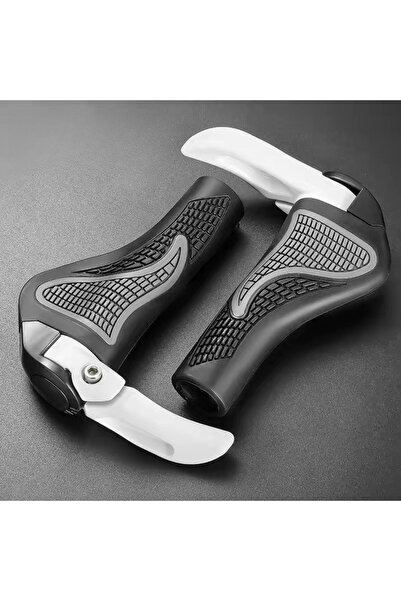 Choice1 WHITE ‌Mountain Bike Handlebar Grips Shock Absorbing Dust Proof Bilat...