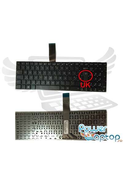 ASUS Tastatura K56CB layout UK fara rama enter mare
