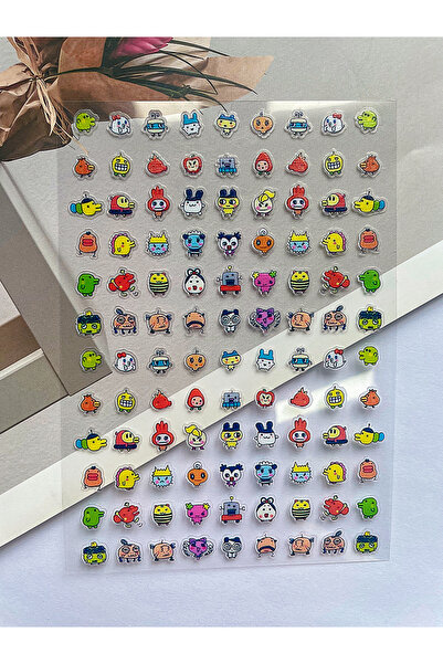 Choice9 ملصقان صغيران من مادة PVC بنمط عتيق من حقبة الألفية الجديدة، مقاومان ...