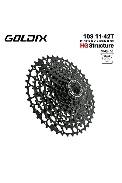 Choice14 10 Speed 11T-42T GOLDIX Ultralight Bicycle Cassette Freewheel Carbon...