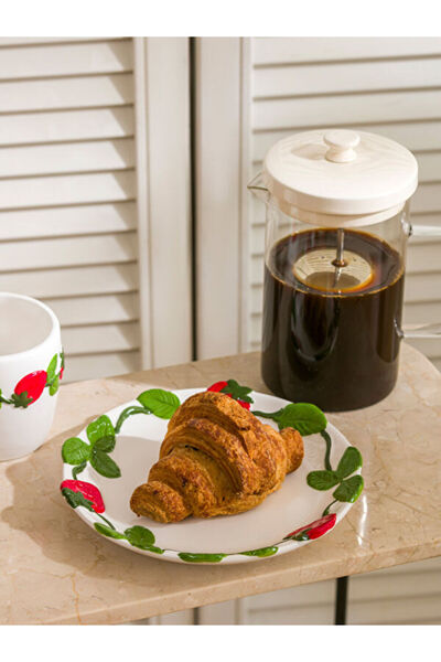 LC Waikiki Rmz Gi̇yi̇m Farkiyla Ba Printed Ceramic Cake Plate 20 cm