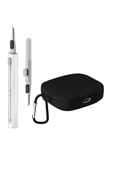 Generic جراب حماية سيليكوني لسماعات Redmi Buds 6 Active مع سلسلة مفاتيح وقلم ...