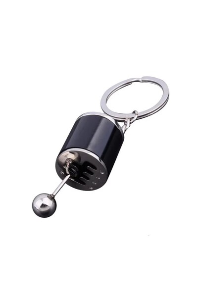 Choice4 black 1pcs Metal Keyring Creative Car Shifter Keychain Six-Speed Gear...