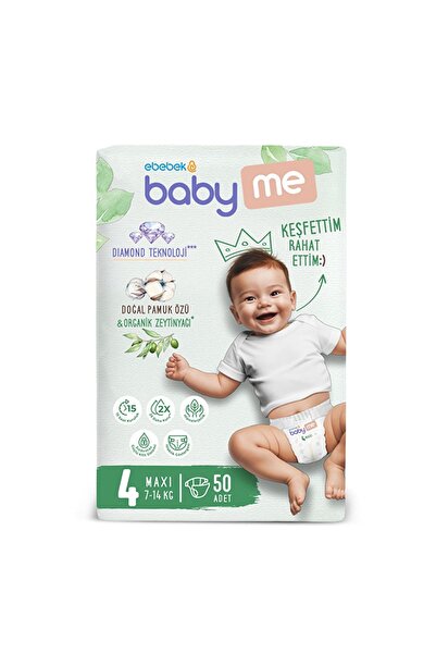 Baby&Me Maxi 4 Numara Bebek Bezi 7-14 kg 50 Adet