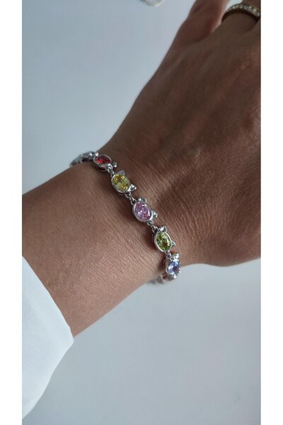 LUMI TAKI-SAAT Xpng Cat Model Colorful Stone Bracelet
