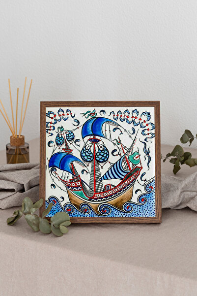 Dekorsiahome Wooden Framed Square Table Tk3420