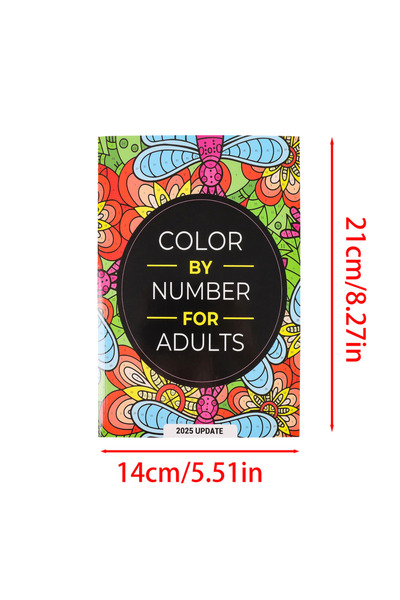 Choice 1 pc ﻿ Color By Number For Adult Colouring Book: A Unique Background P...