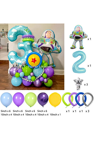 Choice19 1pack B 2 Hot Toy Story Buzz Lightyear Theme Balloon Kids Birthday P...