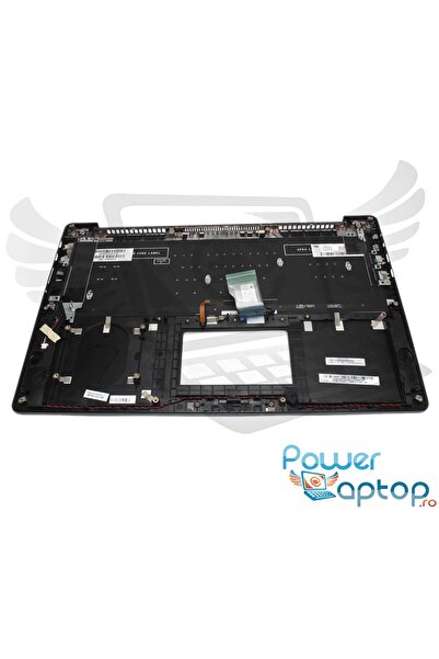 ASUS Tastatura N501JW neagra cu Palmrest negru iluminata backlit