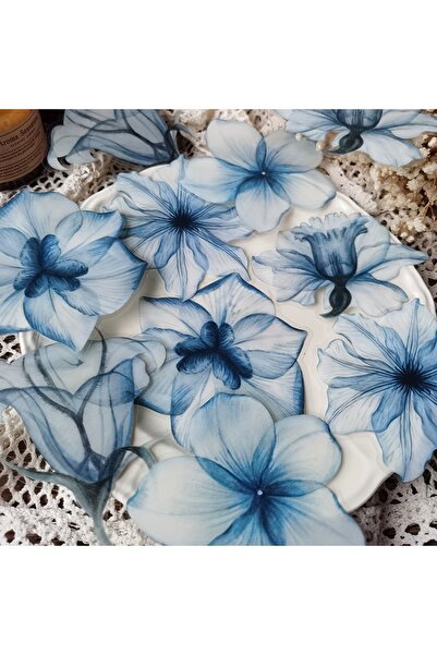 Choice7 مجموعة ملصقات زهور كريستالية من مادة PET، مقاس A1، 10 أوراق، لوازم ال...