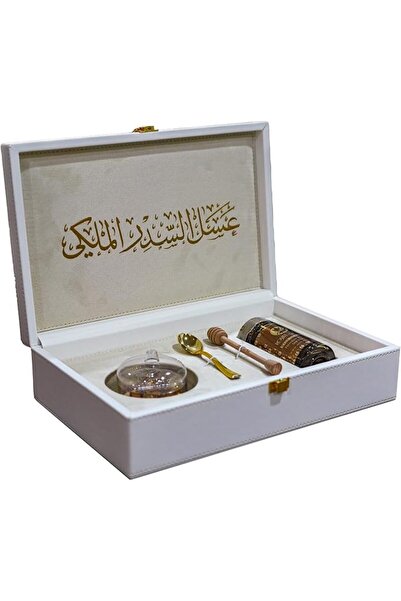 Al Malaky Royal علبة عسل من جلد الأبيض تحتوي على 140 غرام من عسل السدر الإمار...