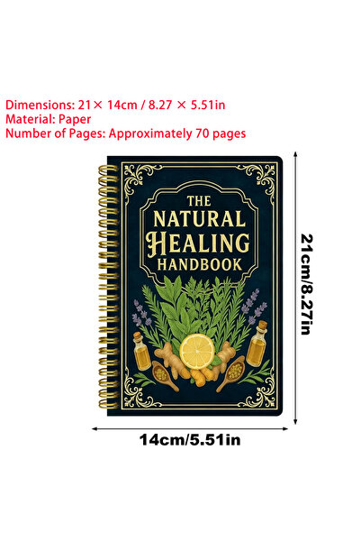 Choice1 B 250x176x10mm Human Health Guide Book Plant Theme Eating Recipe Spir...